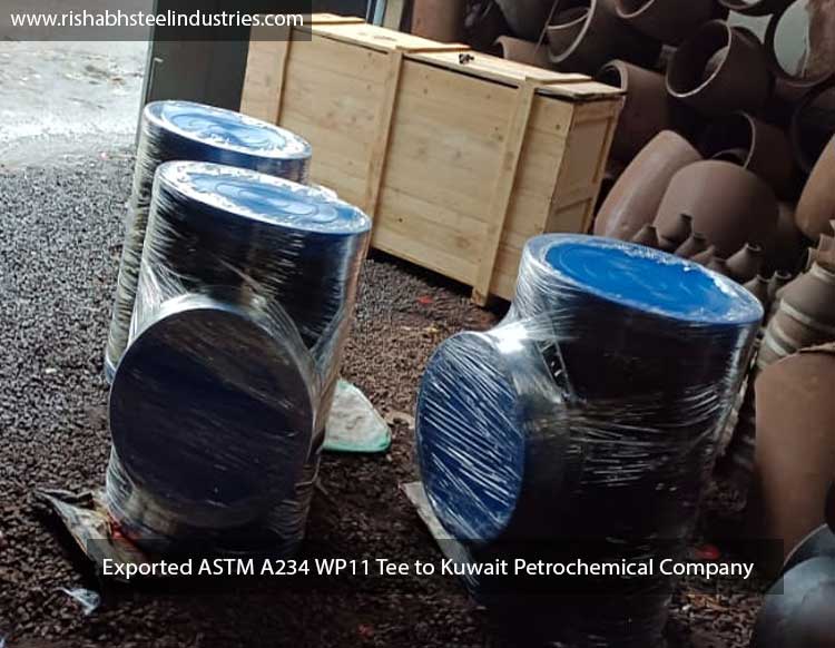 Exported ASTM A234 WP11 Tee to Kuwait Petrochemical Company