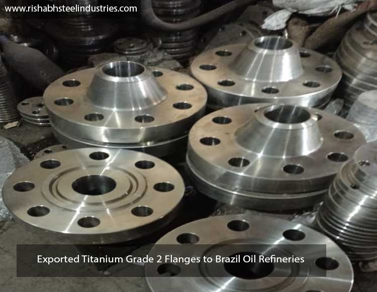 Exported Titanium Grade 2 Flanges to Brazil Oil Refineries
