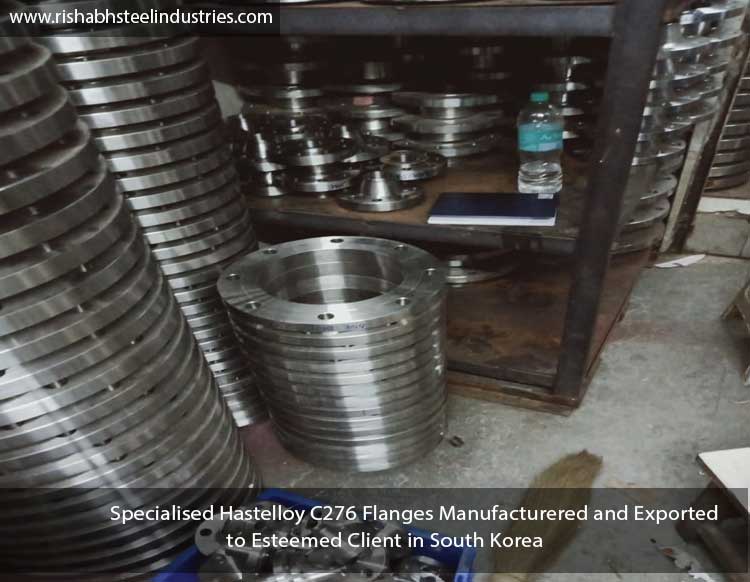 Specialised Hastelloy C276 Flanges Manufacturered and Exported to Esteemed Client in South Korea
