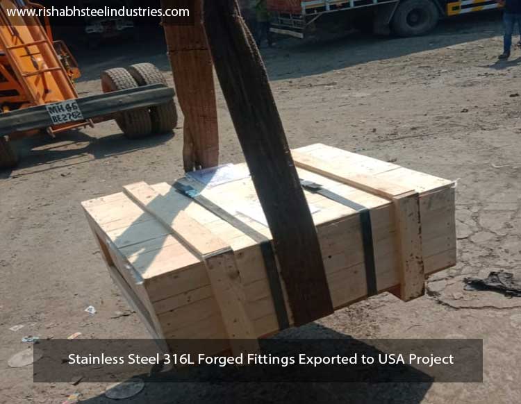 Stainless Steel 316L Forged Fittings Exported to USA Project