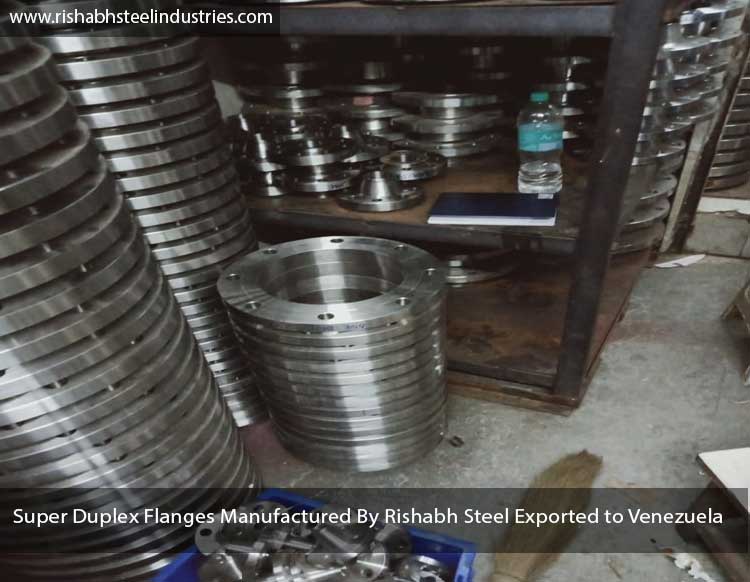 Super Duplex Flanges Manufactured By Rishabh Steel Exported to Venezuela