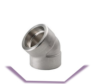 A182 SS Socket Weld 45 Degree Elbow