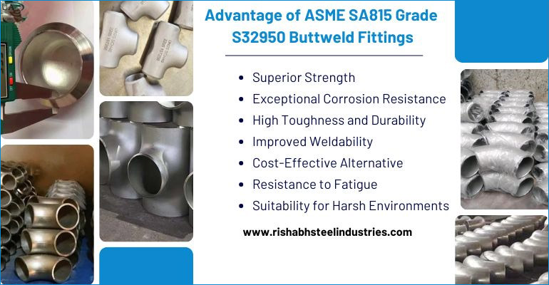 Advantage of ASME SA815 Grade S32950 Buttweld Fittings