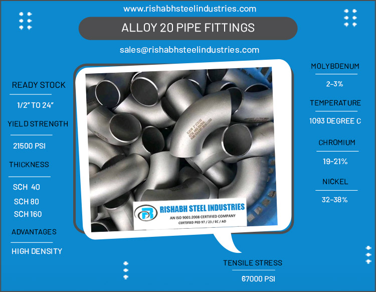 Alloy 20 Pipe Fittings