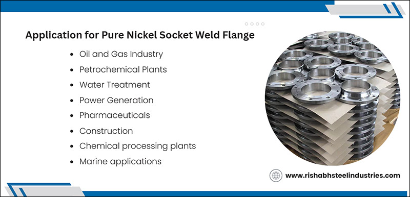 Application for Pure Nickel Socket Weld Flange