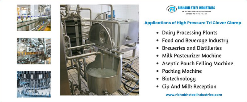 Applications of High Pressure Tri Clover Clamp