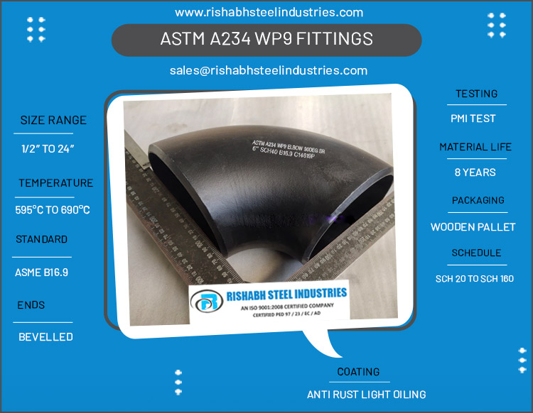 ASTM A234 WP9 Fittings