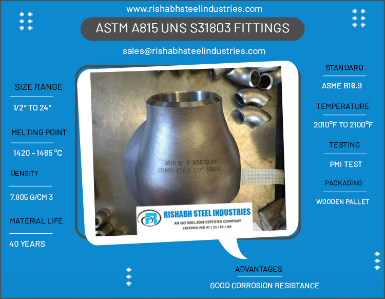 ASTM A815 UNS S31803 Fittings
