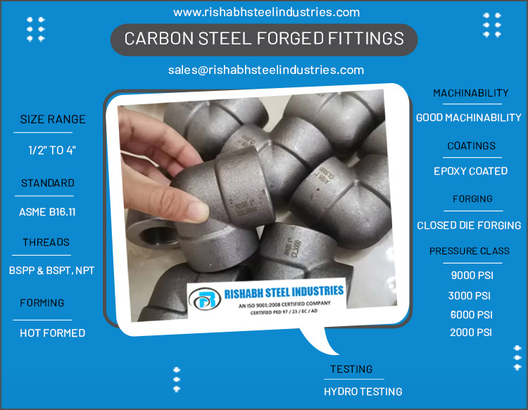 Carbon Steel Forged Fittings Manufacturer in India