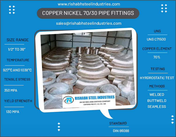 Copper Nickel 70/30 Pipe Fittings