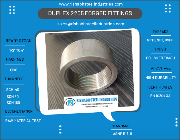 Duplex 2205 Forged Fittings