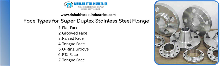 Face Types for Super Duplex Stainless Steel Flange