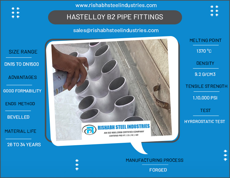 Hastelloy B2 Pipe Fittings