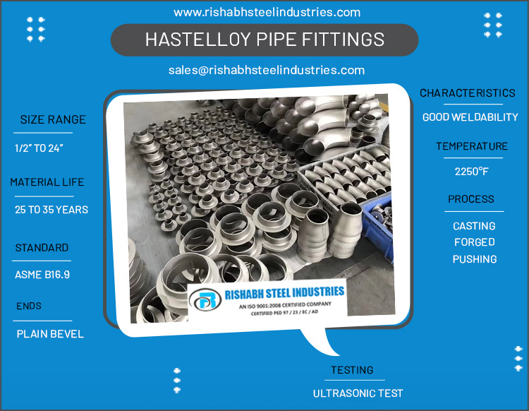 Hastelloy Pipe Fittings Manufacturer in India