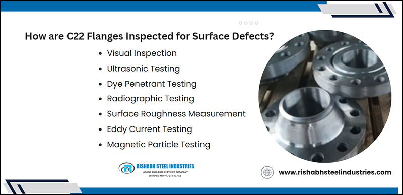 How are C22 Flanges Inspected for Surface Defects?