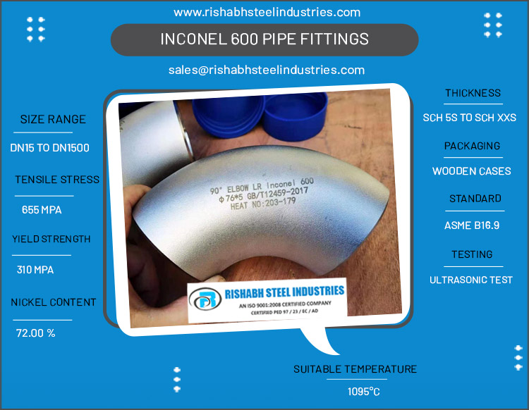Inconel 600 Pipe Fittings
