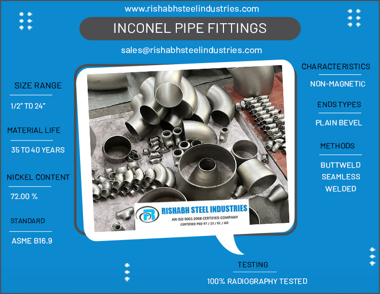 inconel pipe fittings manufacturer in india
