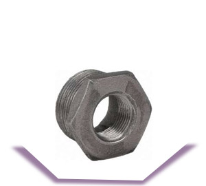 Malleable iron hex bushings