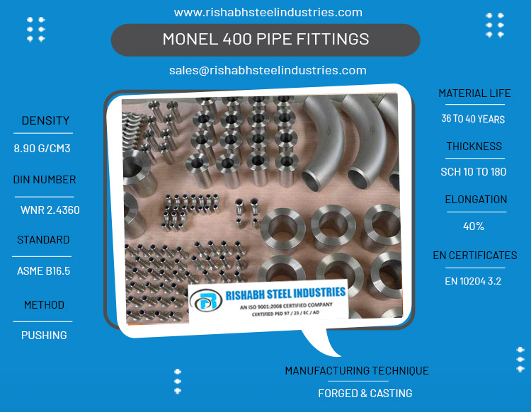 Monel 400 Pipe Fittings