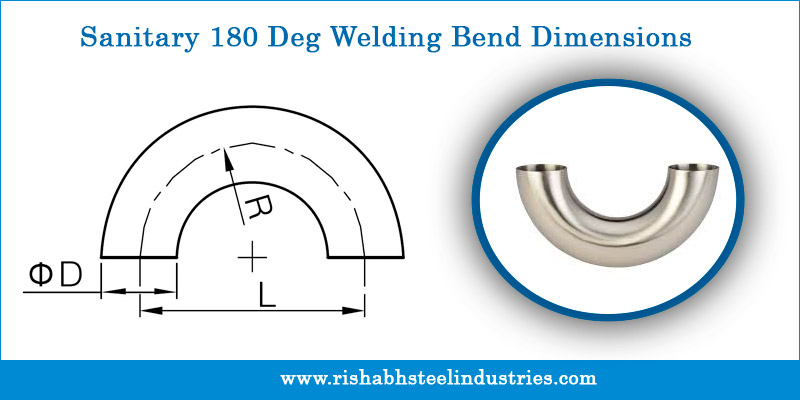 Sanitary 180 Deg Welding Bend Dimensions