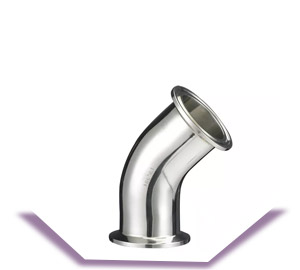  SS Sanitary 45 Deg Bend