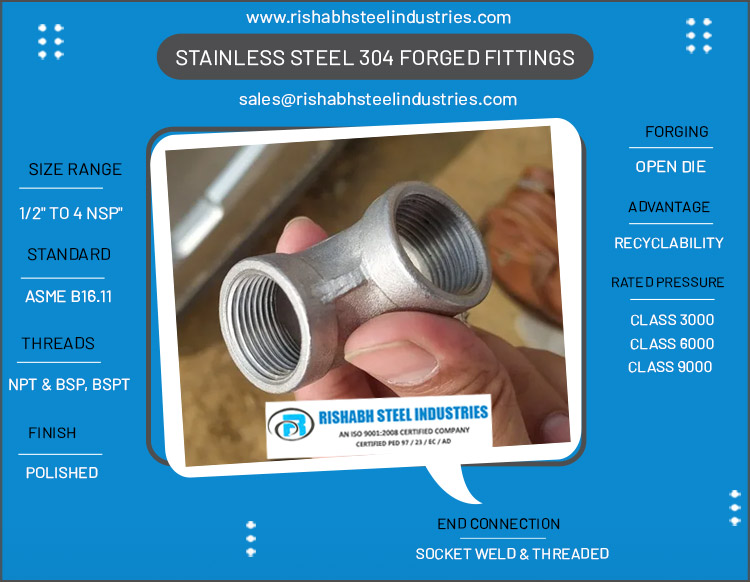 Stainless Steel 304 Forged Fittings
