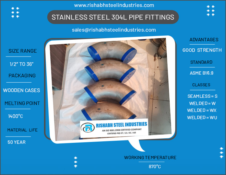 Stainless Steel 304L Pipe Fittings