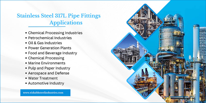 Stainless Steel 317L Pipe Fittings Applications