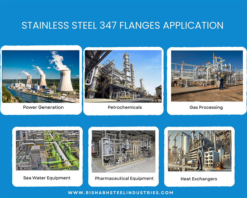 Stainless Steel 347 Flanges Application