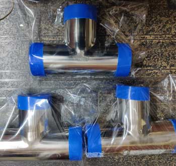 Stainless Steel 904L Tee For Russia Power Generation Project