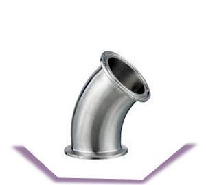 Stainless Steel Dairy 45 Deg Elbows