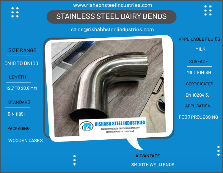 Stainless Steel Dairy Bends