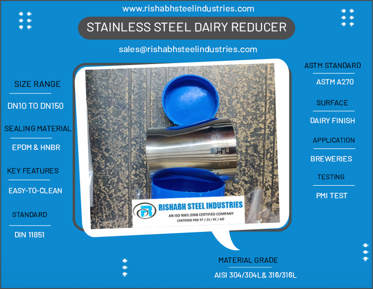 Stainless Steel Dairy Reducer