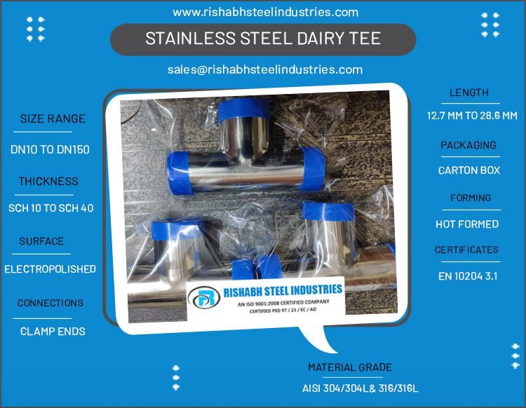 Stainless Steel Dairy Tee