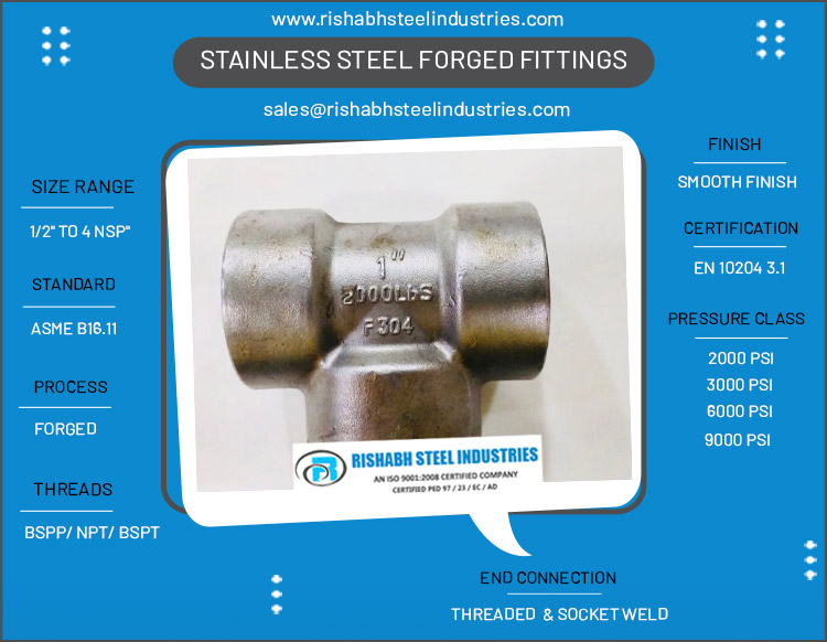 Stainless Steel Forged Fittings Manufacturer in India