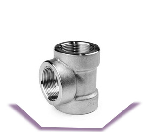 Stainless Steel Threaded Equal Tee