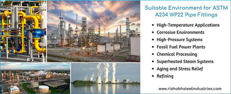 Suitable Environment for ASTM A234 WP22 Pipe Fittings