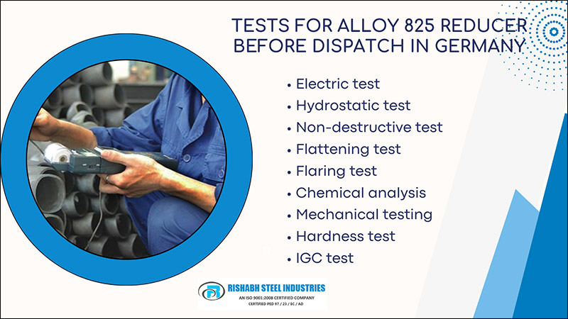Tests for Alloy 825 Reducer Before Dispatch in Germany