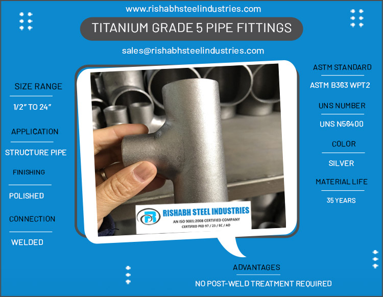 Titanium Grade 5 Pipe Fittings